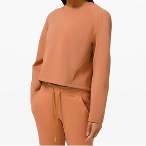 NWOT Lululemon AirWrap Crewneck Top in Desert Sun, Size 10.